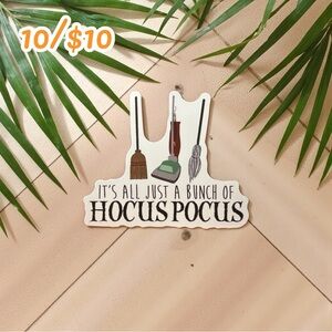 Hocus Pocus Quote Sticker – Cute Witchy Vinyl Decal | Small Cozy Planner Sticker